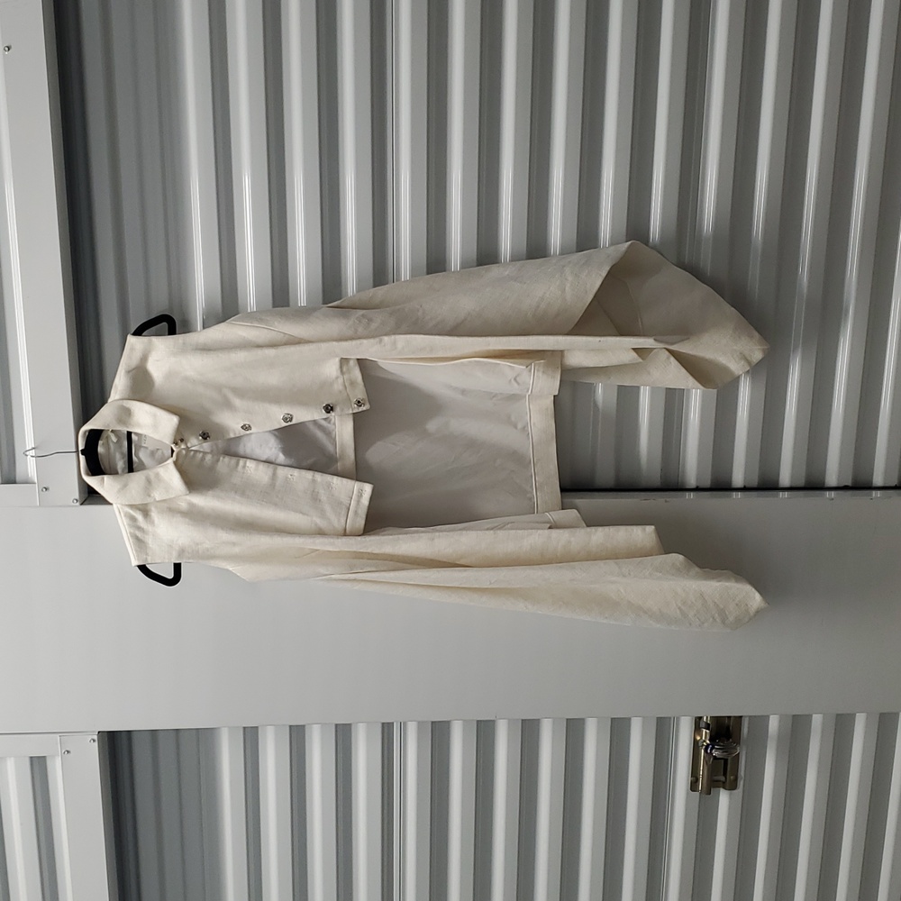 NWT $2150 Delpozo sz 40 US8 high low tie front vestcoat - Picture 5 of 10